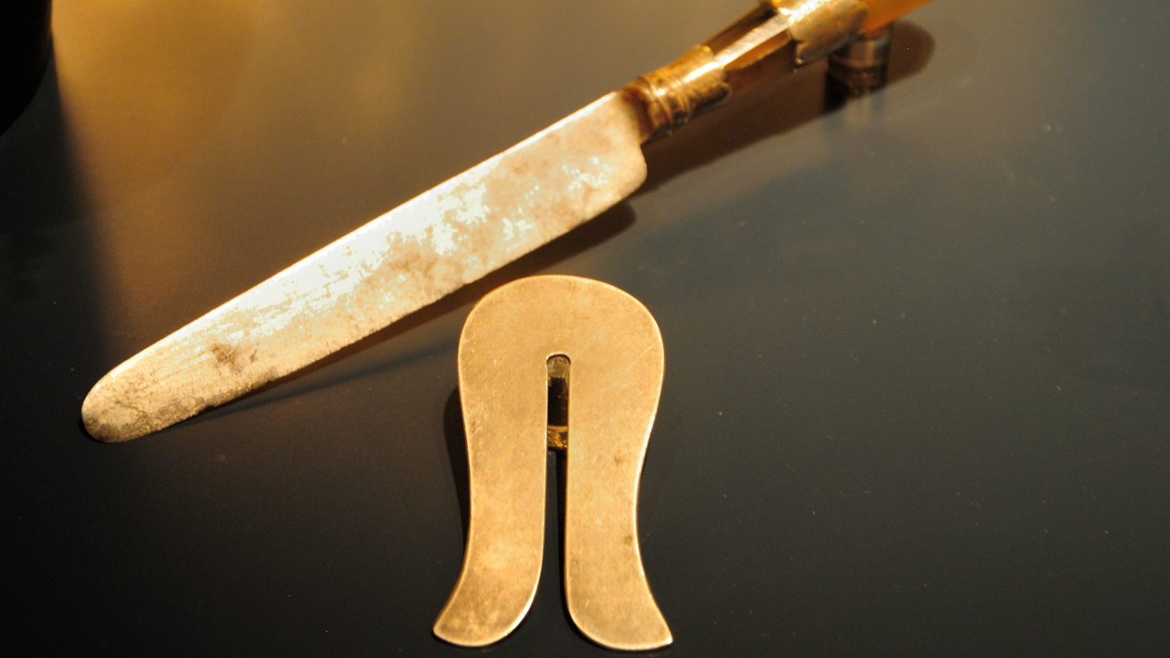 Jewish circumcision knife used at the brit milah ceremony