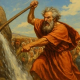 Moises golpeando la roca