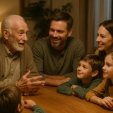 Abuelo y familia